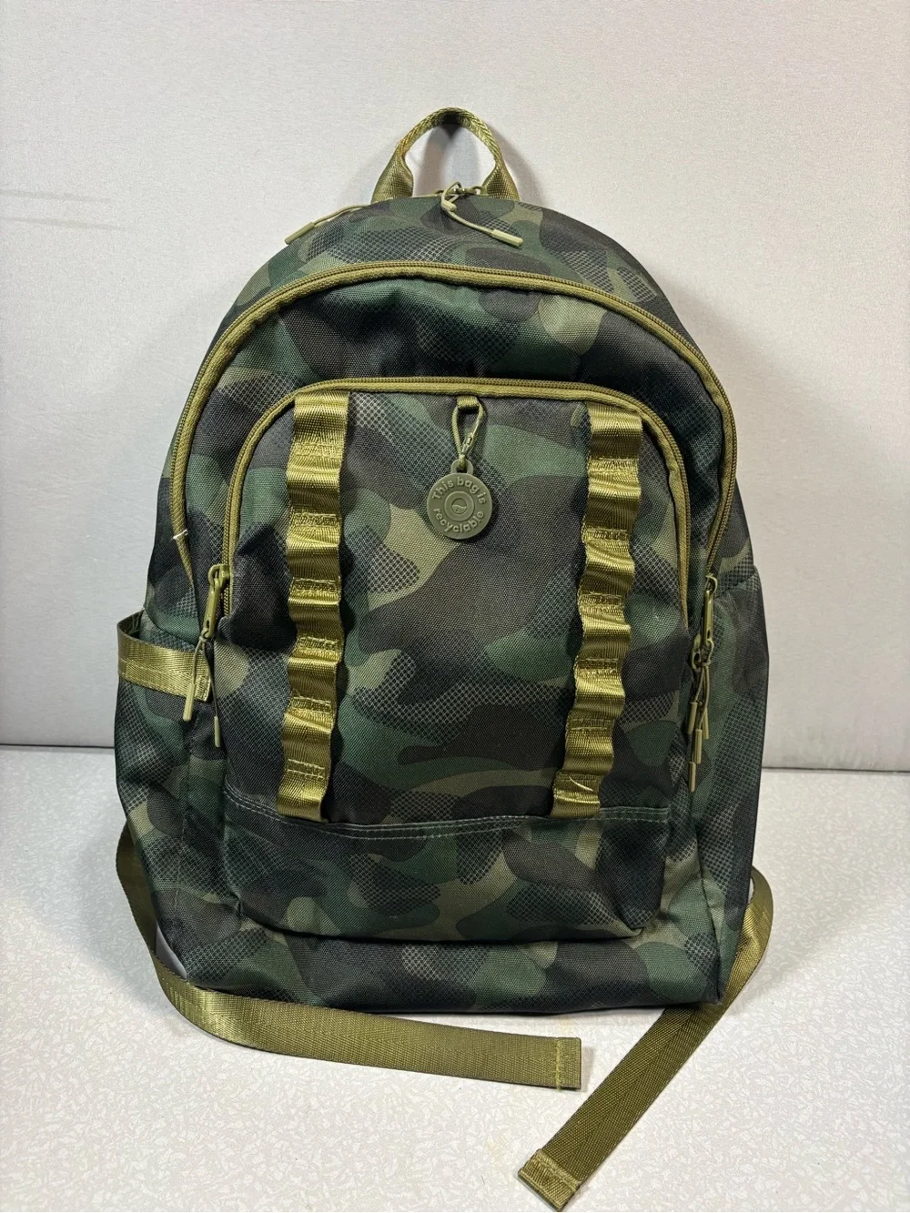 Camouflage Green Backpack 100% Recyclable